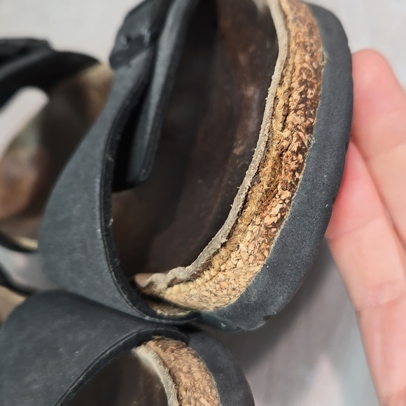 Birkis By Birkenstock Women Ankle Leather Flats Sandals Sz 37/6 Narrow - Picture 8 of 16